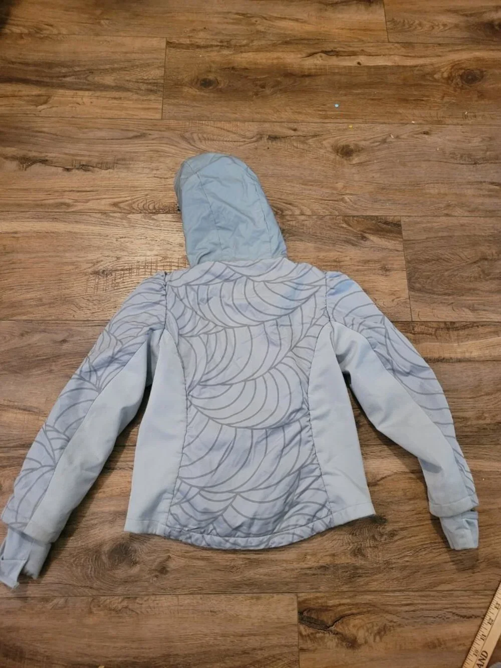 Nike Therma-FIT Kids Full Zip Hoodie Grey Pink Swoosh Jacket S Warm